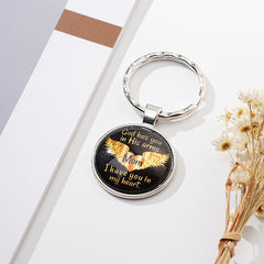 God Has You In His Arm And I Have You In My Heart Pendant Keychain