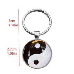 Tai Chi Pendant Keychain for Car Keys Backpacks Wallets