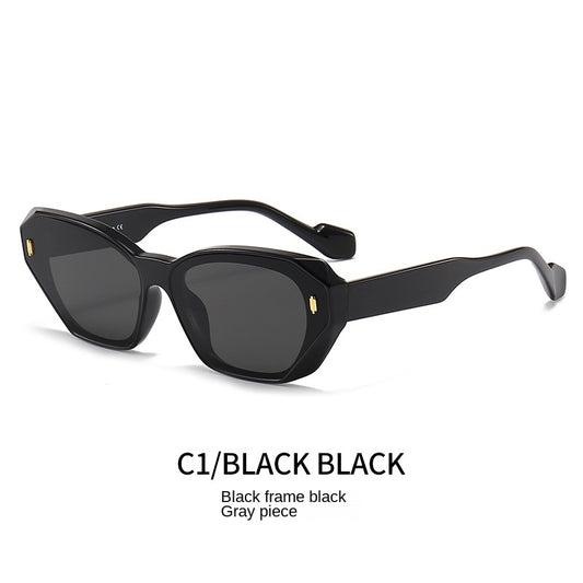 Geometric Cat Eye Sunglasses Anti Glare UV400 Sun Shades