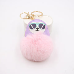 Pom Pom Pendant Car Key Pendant Plush Bag Charms