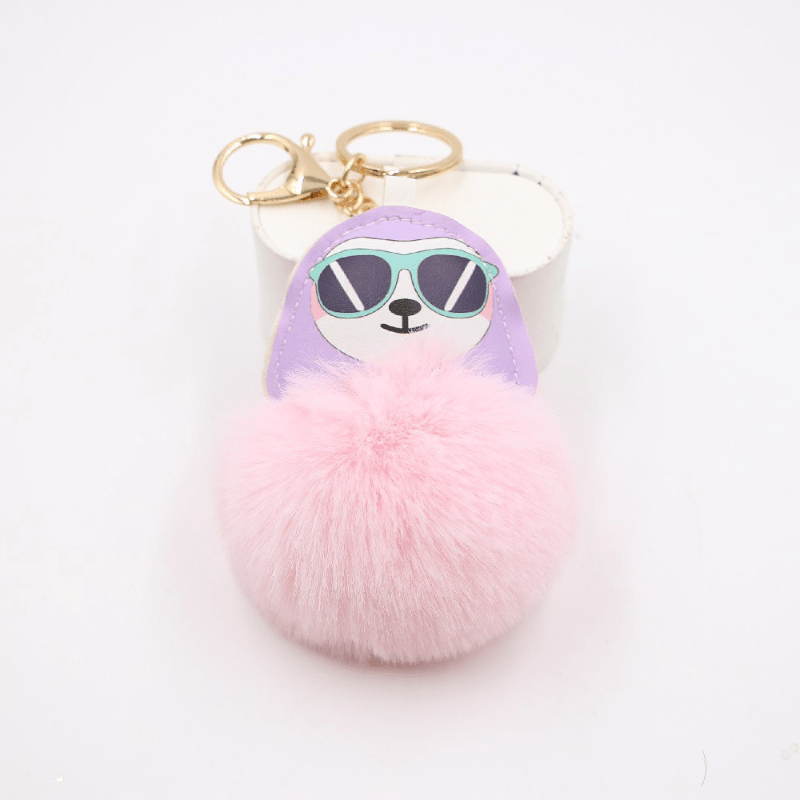 Pom Pom Pendant Car Key Pendant Plush Bag Charms