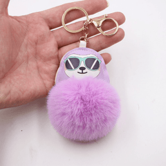 Pom Pom Pendant Car Key Pendant Plush Bag Charms