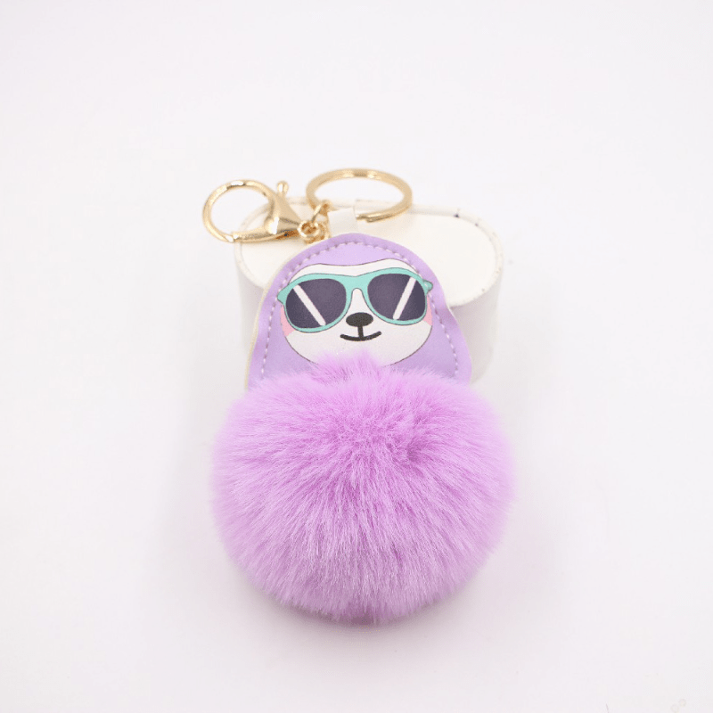 Pom Pom Pendant Car Key Pendant Plush Bag Charms