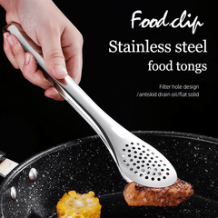 Kitchen Tongs Stainless Steel for BBQ Cooking