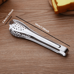 Kitchen Tongs Stainless Steel for BBQ Cooking