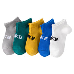 Kids Mesh Breathable Crew Socks for Boys & Girls, 5 Pairs