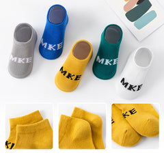 Kids Mesh Breathable Crew Socks for Boys & Girls, 5 Pairs