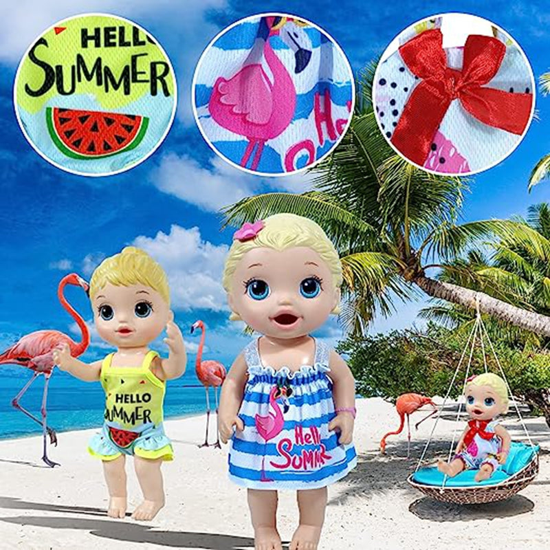 7 Sets Doll Clothes for 25.4 Cm Baby Dolls