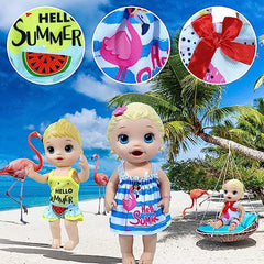 7 Sets Doll Clothes for 25.4 Cm Baby Dolls