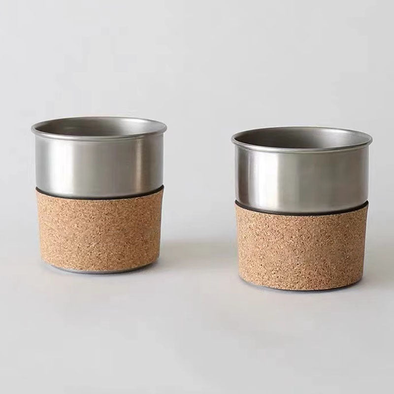 Wood Grain Cup Holder Non Slip Cup Sleeve Wraps For Coffee Cups