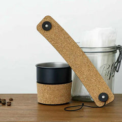 Wood Grain Cup Holder Non Slip Cup Sleeve Wraps For Coffee Cups
