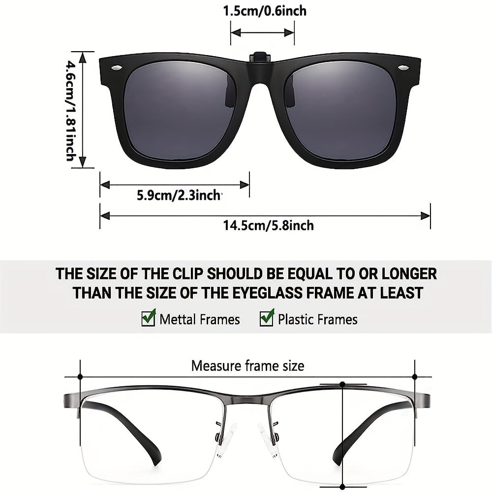 Polarized Sunglasses Clip Unisex Driving Special Lens Clip