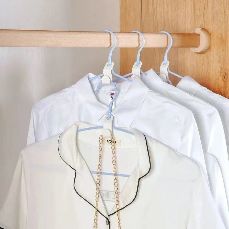 10pcs Hanger Connection Hook for Wardrobe Organization