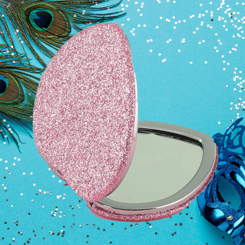 3D Stereo Creative Metal Handle Mirror Classic Peacock Handheld Makeup Mirror