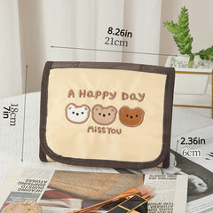 Bear Makeup Bag Hanging Organizer Travel Jewelry Cosmetic Brushes