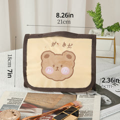 Bear Makeup Bag Hanging Organizer Travel Jewelry Cosmetic Brushes