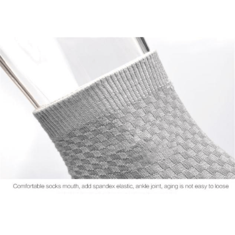 5 Pairs Bamboo Soft Ankle Socks Solid Breathable Crew Socks