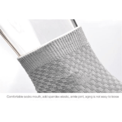 5 Pairs Bamboo Soft Ankle Socks Solid Breathable Crew Socks