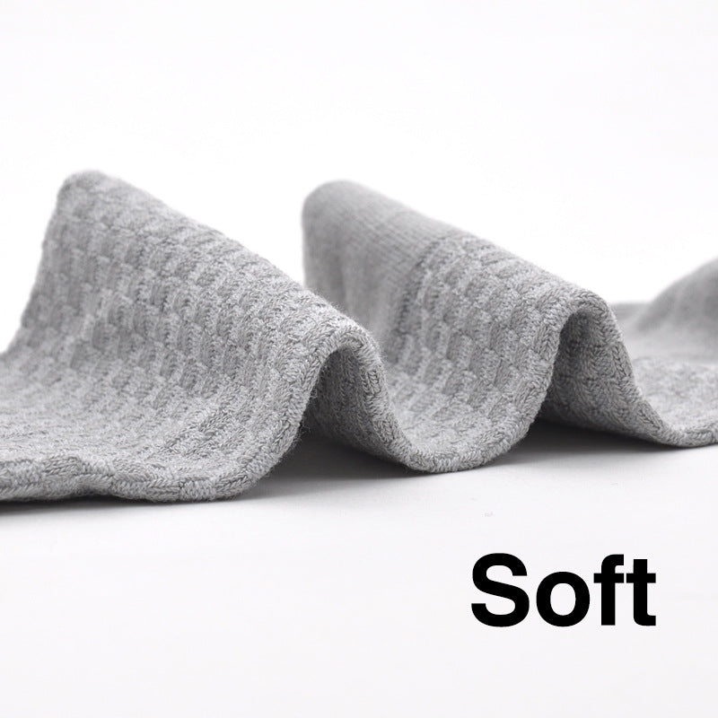 5 Pairs Bamboo Soft Ankle Socks Solid Breathable Crew Socks