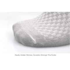 5 Pairs Bamboo Soft Ankle Socks Solid Breathable Crew Socks