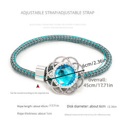 2pcs Colorful Crystal Curtain Tieback Rings Adjustable Gauze Curtain Holdback