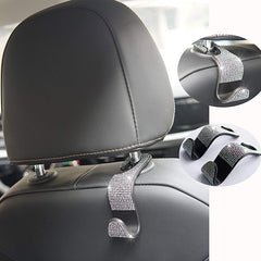 Multifunction Portable Rhinestone Car Seat Back Hook Headrest Storage Holder
