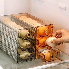 Refrigerator Side Door Egg Storage Box Leak Proof Reusable Hand Wash Transparent