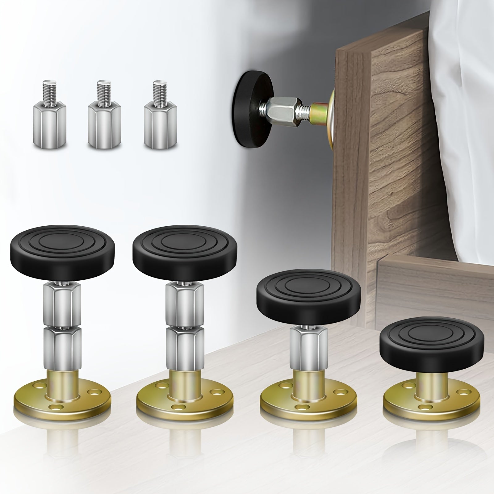 Adjustable Bed Frame Anti Shake Tool Headboard Stoppers 30-105mm