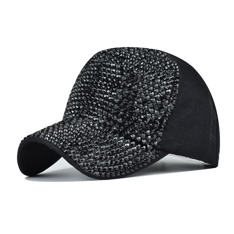Flash Artificial Diamond Baseball Cap Light Board Cap