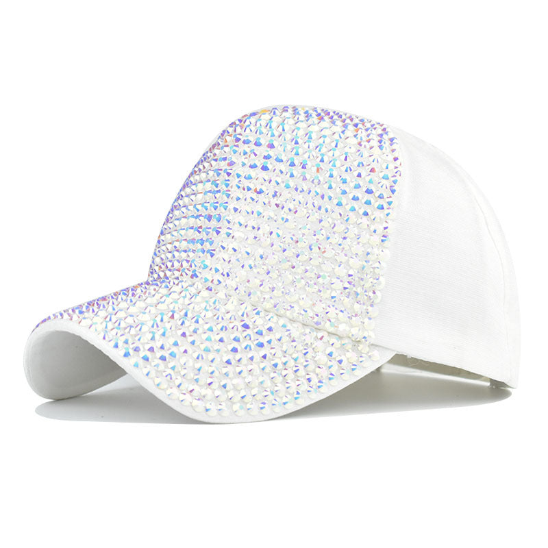 Flash Artificial Diamond Baseball Cap Light Board Cap