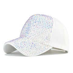 Flash Artificial Diamond Baseball Cap Light Board Cap
