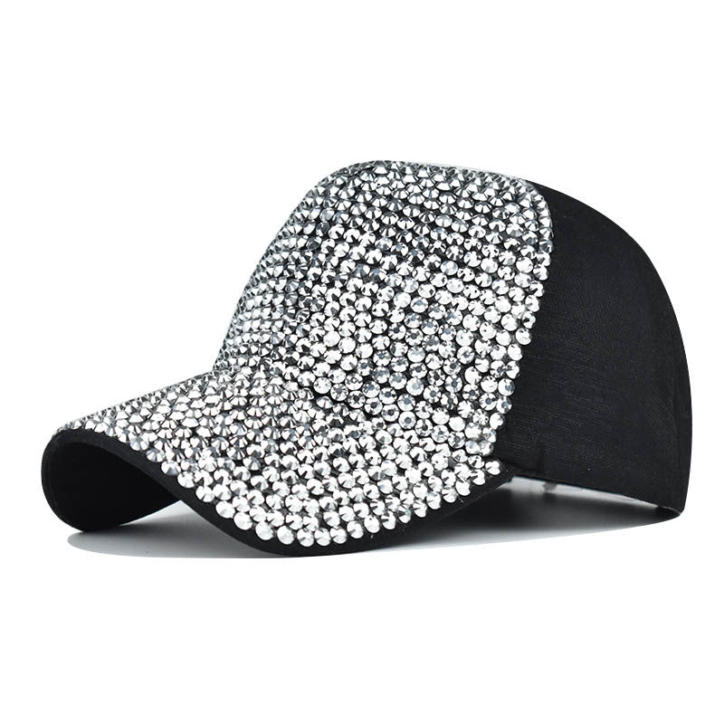 Flash Artificial Diamond Baseball Cap Light Board Cap
