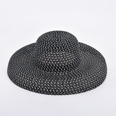 Casual Straw Sunshade Hat for Spring Summer Travel Seaside