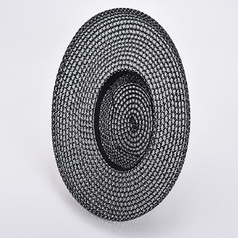 Casual Straw Sunshade Hat for Spring Summer Travel Seaside