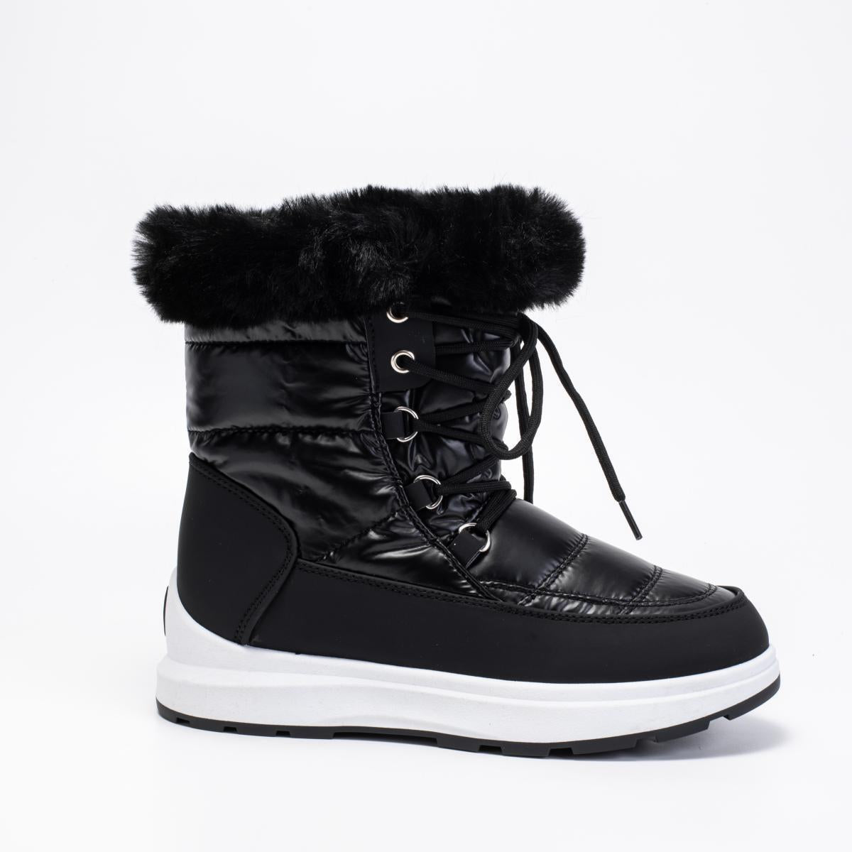 Women's Snow Boots Fleece Lining Waterproof Non-slip Mid Calf Boots