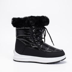 Women's Snow Boots Fleece Lining Waterproof Non-slip Mid Calf Boots