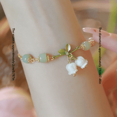 Convallaria Majalis Jade Lily Of The Valley Flower Bracelet Girls Gift