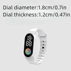 Waterproof Colorful LED Kids Watch
