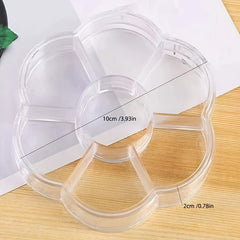 Flower Shape Makeup Finishing Case Clear Jewelry Organizer Tray