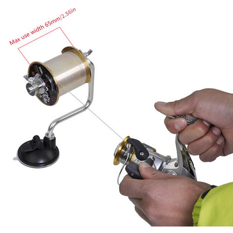 Portable Vacuum Spooling System for Effortless Fishing Line Winding