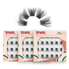5 Boxes D Curl Cluster Mixed Style Lashes DIY Eyelash Extensions