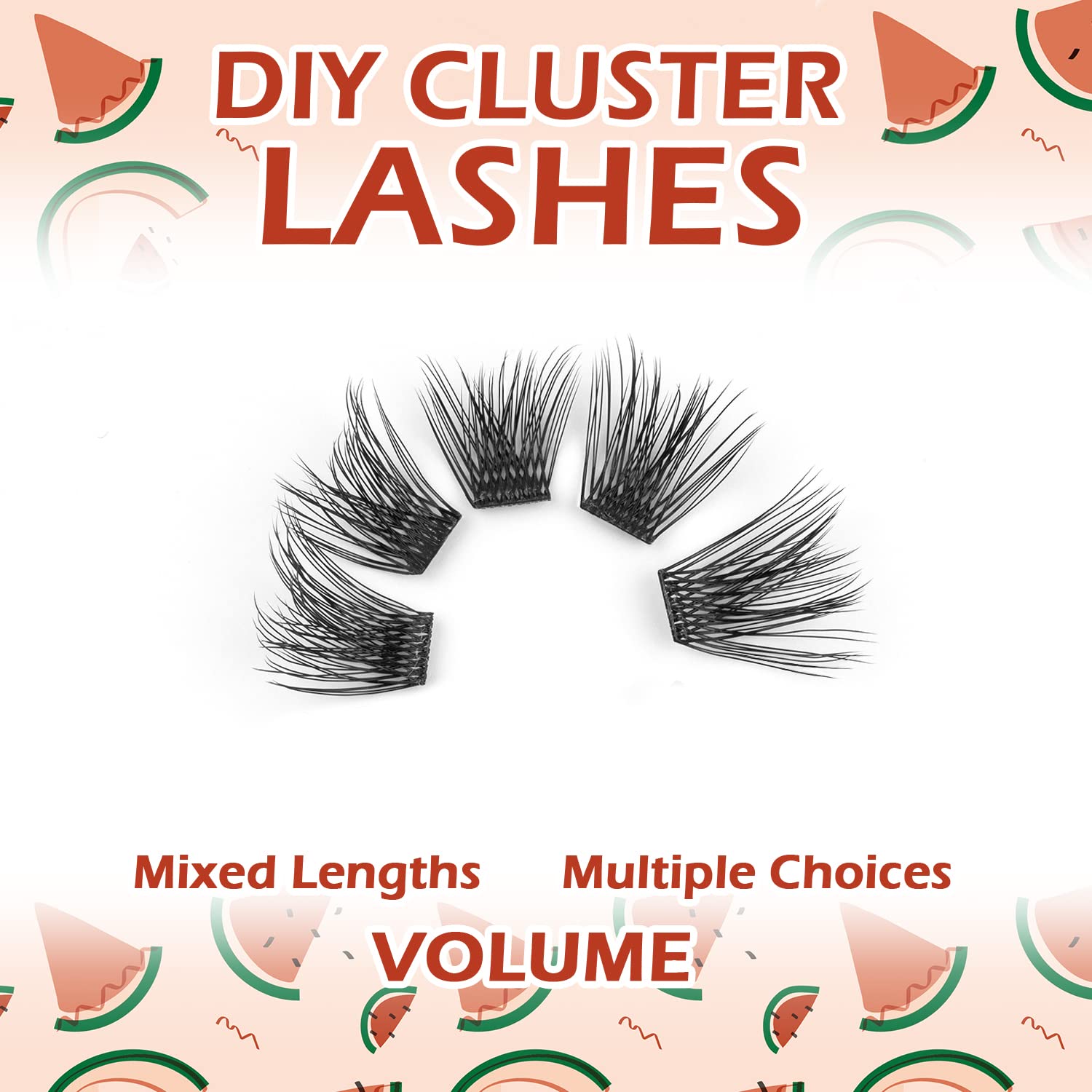 5 Boxes D Curl Cluster Mixed Style Lashes DIY Eyelash Extensions