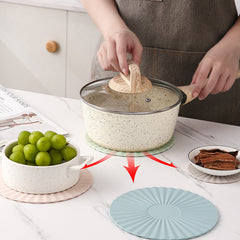 1pc Silicone Trivet Mat Heat Resistant and Flexible Hot Pads for Kitchen Counter