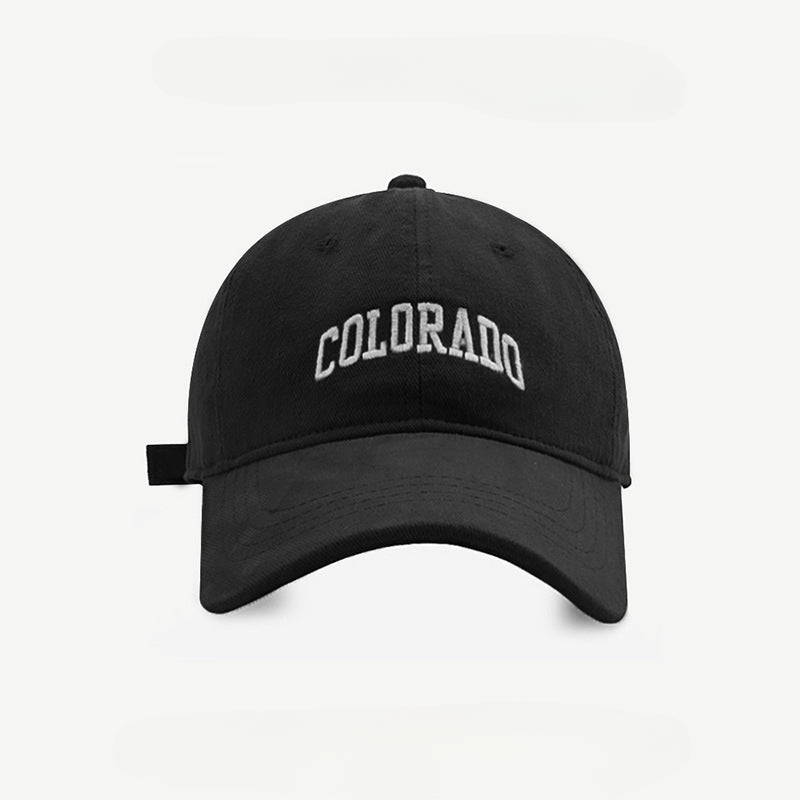 Men's Big Head Letter Baseball Cap Sun Protection Wide Brim Hat