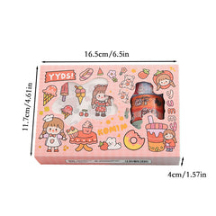 Cartoon Waterproof Journal Tape Sticker Set for DIY Decoration
