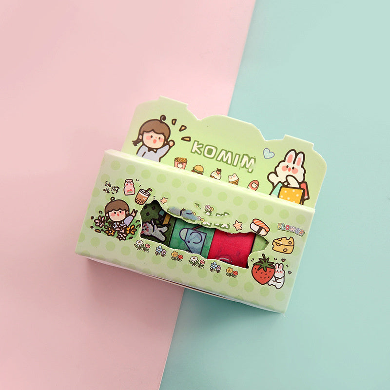 Cartoon Waterproof Journal Tape Sticker Set for DIY Decoration