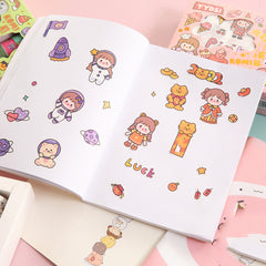 Cartoon Waterproof Journal Tape Sticker Set for DIY Decoration