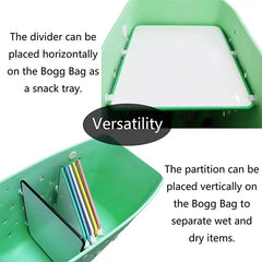 Beach Bag Divider Accessories Plastic Waterproof Snack Tray Wet Dry Separation