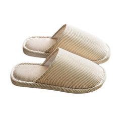 Men's Plush Cozy House Slippers Anti-Skid Winter Shoes