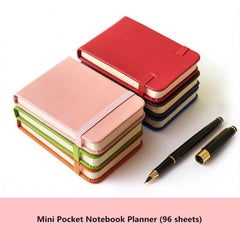 96 Sheets A7 Mini Pocket Notebook Journals Monthly Weekly Daily Planner